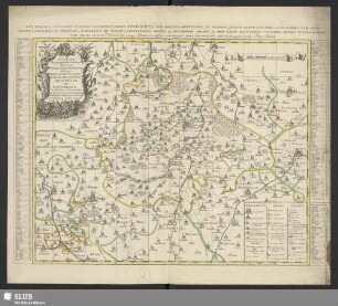 Accurate Geographische Delineation derer zum Fürstenthum Altenburg Gehörigen Herzoglichen Sachsen-Gothaischen Aemmter Altenburg und Ronneburg : Nebst vielen andern Orthen