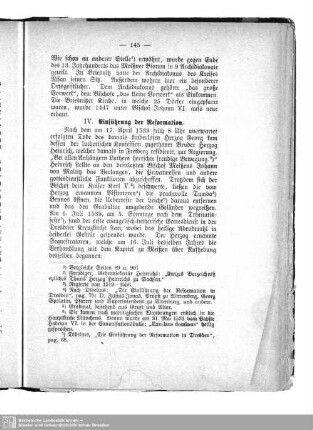 IV. Einführung der Reformation