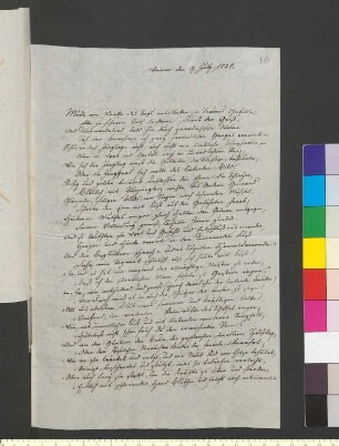 Brief von Kummer, Johann Jeremias an Goethe, Johann Wolfgang von