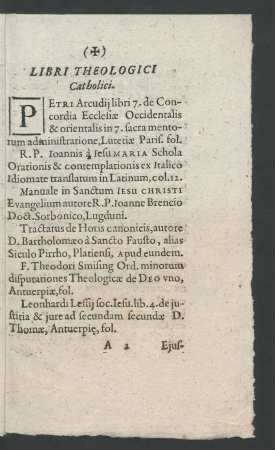 Libri Theologici Catholici.