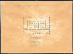 Verwaltungsgebäude der Zellstoff-Fabrik Waldhof, Tilsit: Grundriss Obergeschoss 1:200