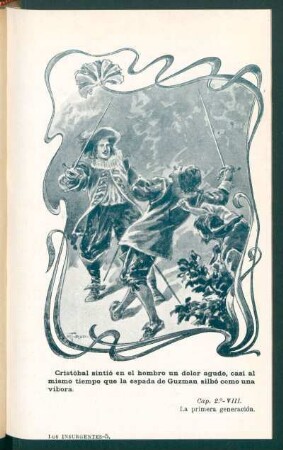 [Dibujo] Cristóbal sintió en el hombre un dolor agudo, casi al mismo tiempo [...]