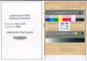 Entnazifizierung Paul August Hillebrandt , geb. 16.12.1909 (Schreiner)