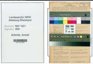 Entnazifizierung Arnold Schmitz , geb. 14.06.1901 (Arbeiter)