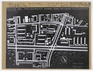 Modell: Bebauungsvorschlag Wohngebiet nordöstlich Ostseeplatz. Berlin, Prenzlauer Berg, Greifswalder Straße/Ostseestraße/Lehder Straße/Hosemannstraße/Mandelstraße/Schieritzstraße/Cohnstraße