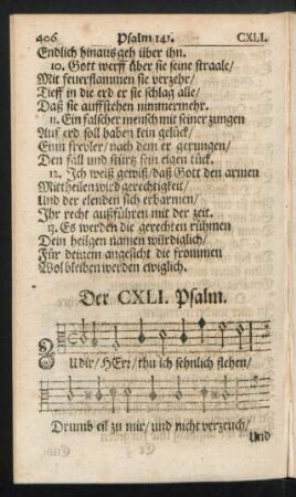 Der CXLI. - CL. Psalm.