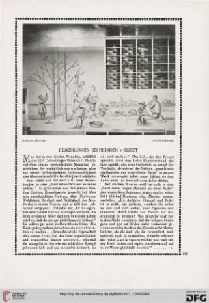 Bemerkungen bei Heinrich v. Kleist
