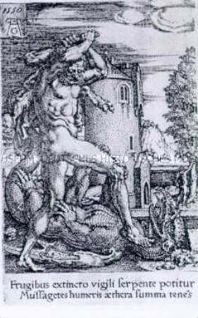 Herkules tötet den Drachen Ladon - aus der Folge "Die Taten des Herkules"