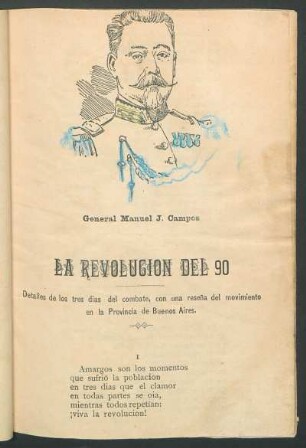 General Manuel J. Campos - [Grabado]