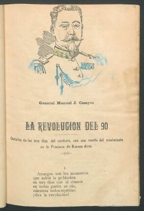 General Manuel J. Campos - [Grabado]