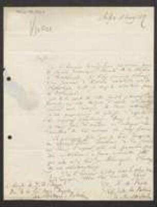 Brief von Willem Hendrik de Vriese an David Heinrich Hoppe