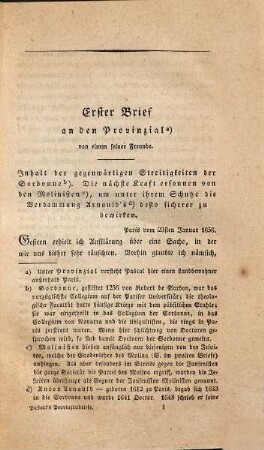 Pascal's Provinzialbriefe über die Moral und Politik der Jesuiten