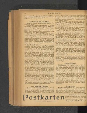 Geschäftliches.
