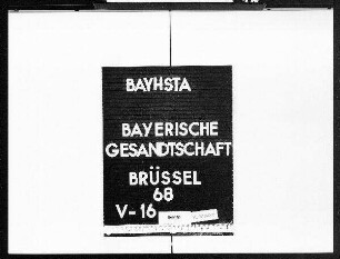 Reither, Johann (später von), Geschäftsträger, Beglaubigung, Audienzen, Einladungen beim belgischen Außenminister, Reisekosten, Verleihung des Kommandeurkreuzes des belgischen Leopoldordens, Briefübermittlung, Abberufung