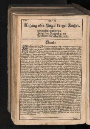 Anhang oder Zugab dreyer Bücher.