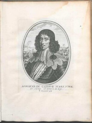 Monsievr De Gassion Mareschal de camp és armées du Roy