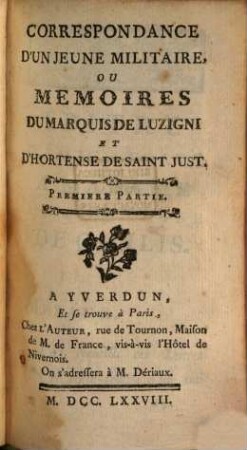 Correspondance d'un jeune militaire