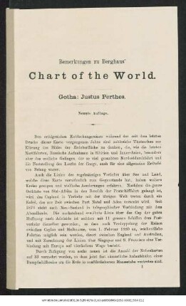 Chart of the World on Mercators Projection