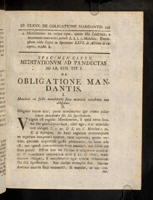 335-342, Sp. 180. De Obligatione mandantis