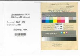 Entnazifizierung Alois Stickling , geb. 06.04.1914 (Polizist)