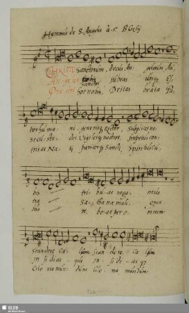 Gesius, Bartholomäus: Christe sanctorum