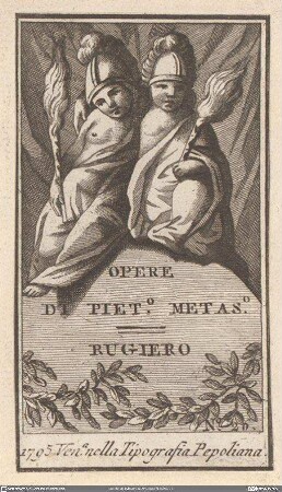 Opere Di Pie[tr]o Metastas[i]o. Rugiero