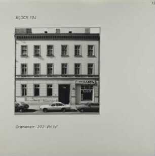 Fotografie: Oranienstr. 202