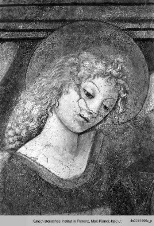 Madonna mit Kind auf dem Thron, umgeben von vier Engeln - Madonna aus der Villa Piccolomini in Vignano