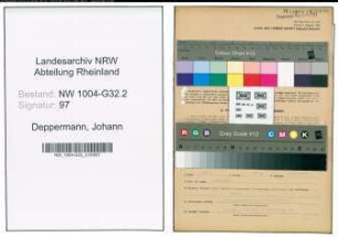 Entnazifizierung Johann Deppermann , geb. 31.10.1901 (Beamter)