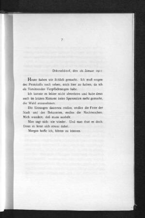 Düsseldorf, den 26. Januar 1911