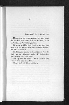 Düsseldorf, den 26. Januar 1911