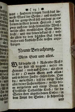 Neunte Betrachtung