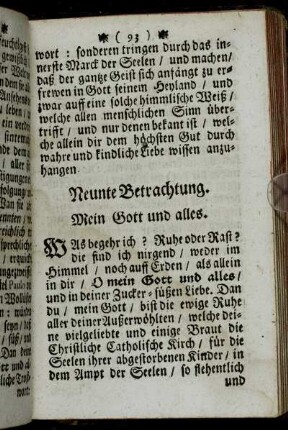 Neunte Betrachtung