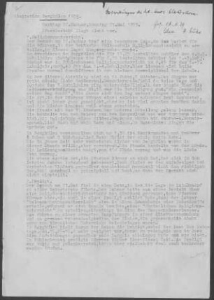 Berghülen: Visitationsbericht 1939
