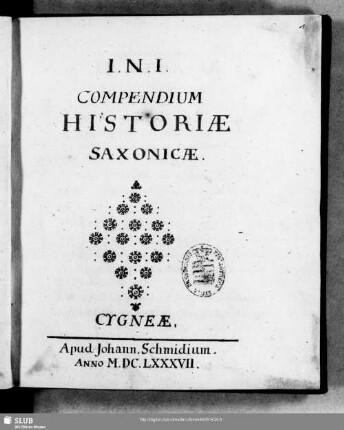 Compendium historiae Saxonicae - Mscr.Dresd.J.221