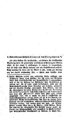Gedanken und Urtheile Clemens des Vierzehnten