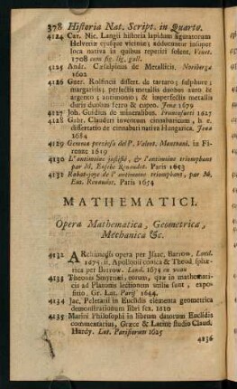378-400, Mathematici