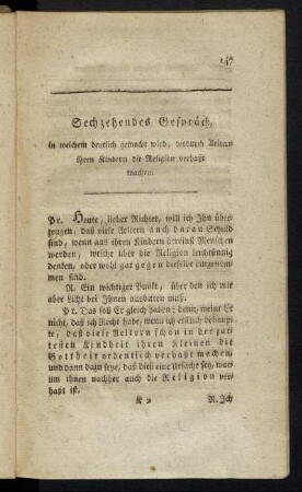 Sechzehendes Gespräch ,...