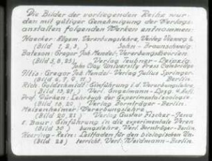 Schulungsmaterial/Lehrmittel: Filmbänder "Vererbungslehre (I-II)" (Filmosto)