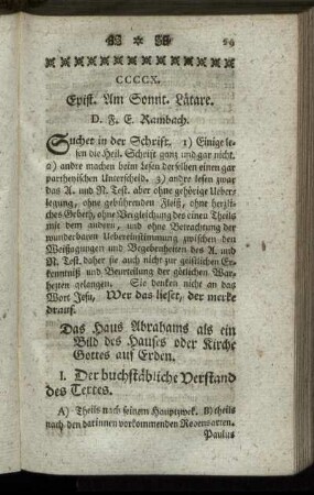 CCCCX. Epist. Am Sonnt. Lätare.