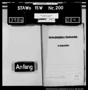 Versicherung der herrschaftlichen Gebäude zu Schöningen