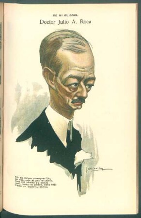Doctor Julio A. Roca - [Caricatura] : De mi Guignol
