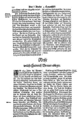Reise ... welche Heinrich Brauer ablegte.