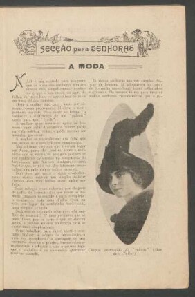 Secção para senhoras : A moda [Actualidades]