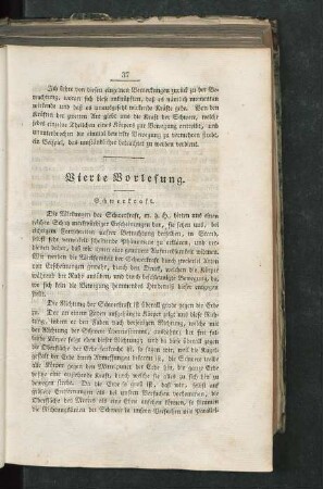 Vierte Vorlesung
