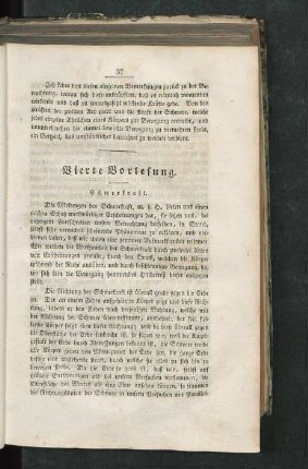 Vierte Vorlesung