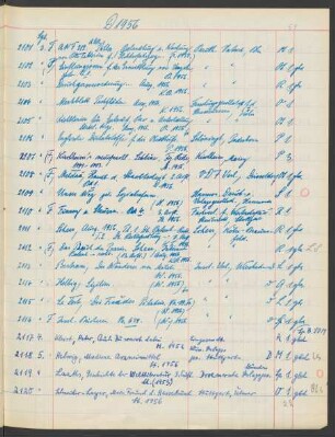 1956 September (Nr. 2101 bis 2181)