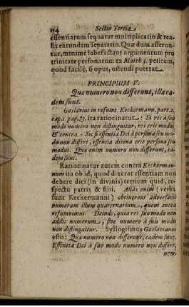 Principium V. Quae numero non differunt, illa eadem sunt.