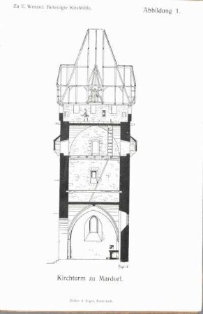Abbildung 1. Kirchturm zu Mardorf.