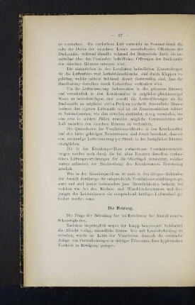 Die Heizung.